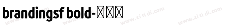 brandingsf bold字体转换